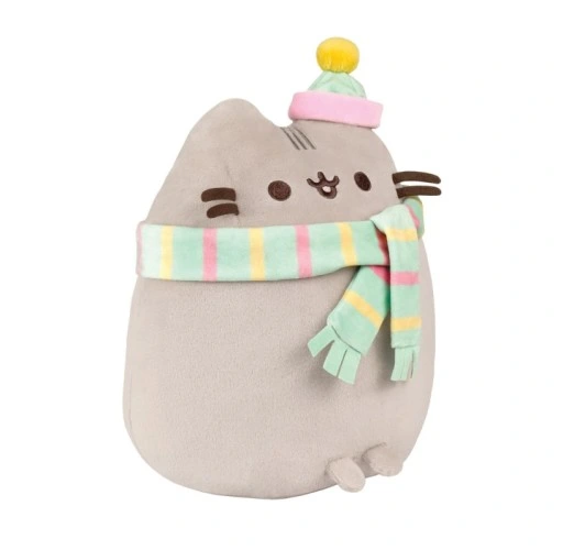 PUSHEEN w czapeczce i szaliczku 24cm SUPER SOFT