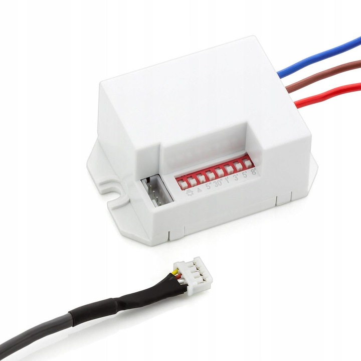 MINI CZUJNIK CZUJKA RUCHU 360° LED SONDA ZMIERZCHU SENSOR PIR 230V