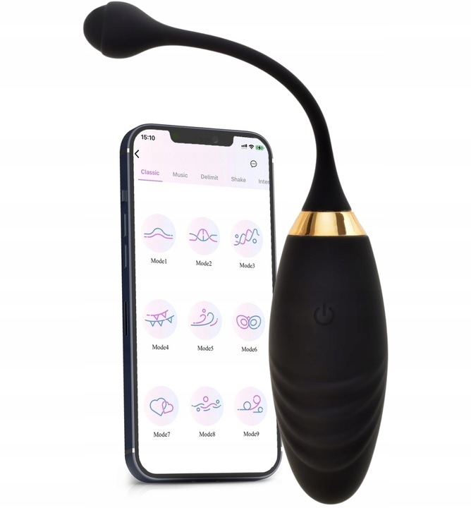 WIBRUJĄCE JAJKO JAJECZKO APP STEROWANE APLIKACJĄ ELEGANCKI WIBRATOR