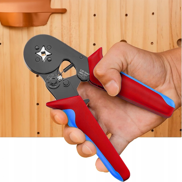 MOCNA Zaciskarka Praska do KONEKTORÓW Końcówek Kabli PRZEWODÓW +500 Tulejek