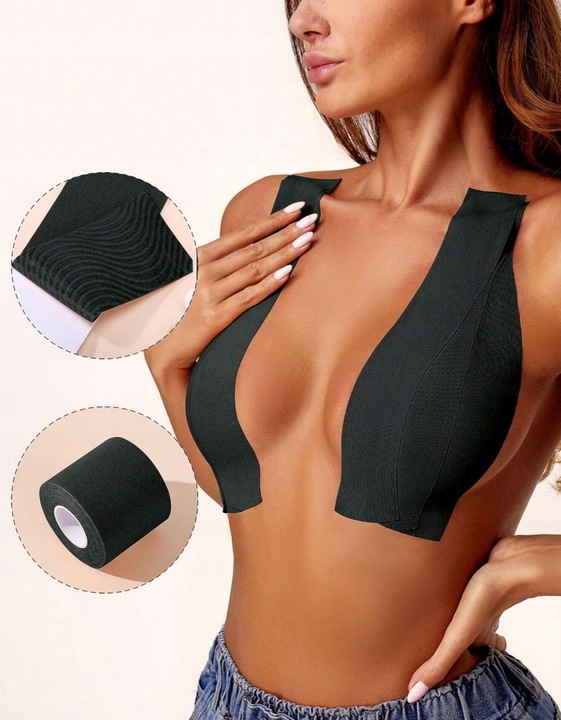 ORYGINALNA TAŚMA DO BIUSTU PUSH UP UNOSZĄCA PIERSI MODELUJĄCA TAPING 5M