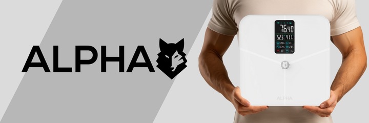 Waga Łazienkowa Elektroniczna Sportowa Alpha - Aplikacja Po Polsku