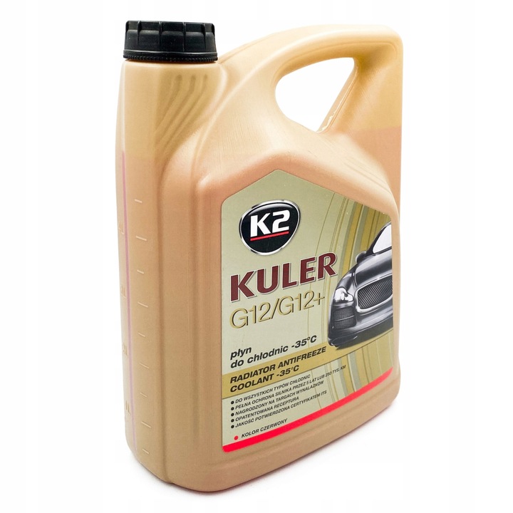 K2 T205C KULER TURBO 5L RED Płyn Chlodniczy do chłodnic CZERWONY