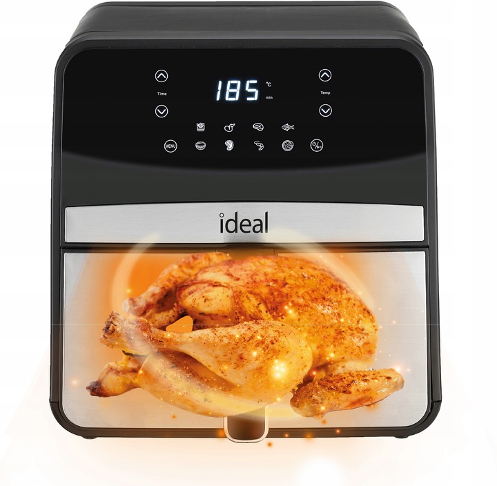 FRYTKOWNICA BEZTŁUSZCZOWA IDEAL AIR FRYER FRYTOWNICA 1800W DUŻA MISA