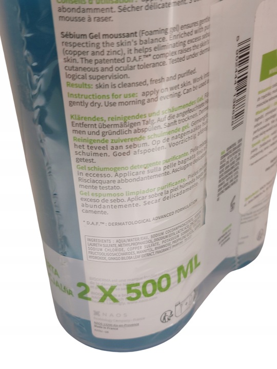 Bioderma Sebium Gel Moussant - antybakteryjny żel do cery tłustej i mieszan