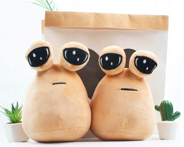 Miś Maskotka Poduszka Pluszowy Miękki Ziemniak Kosmita Przytulanka