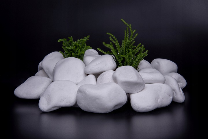 THASSOS BIAŁY OTOCZAK 3-6cm 20kg KAMIEŃ OGRODOWY
