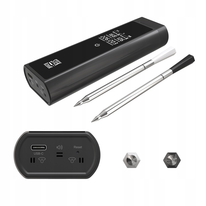 2x Bezprzewodowy Termometr Kuchenny Cyfrowy do Mięsa Steków STEK BZDUR