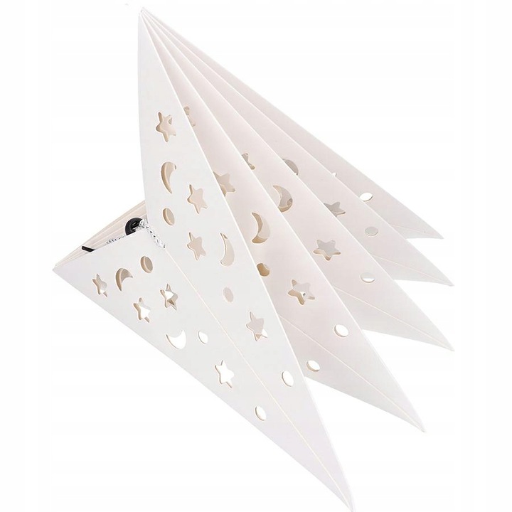 GWIAZDA 3D SKŁADANA ŚWIĄTECZNA WITRAŻ PAPIEROWA