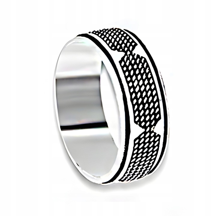 Obrączka srebrna pr. 925 Oksydowany Pierścionek Klasyczna Elegancja | r. 29