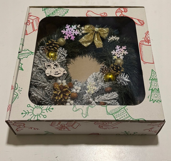 WIANEK ADWENTOWY wieniec stroik świąteczny