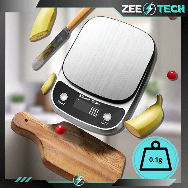 WAGA KUCHENNA ELEKTRONICZNA PRECYZYJNA 1 g | 5 kg TARA JUBILERSKA +