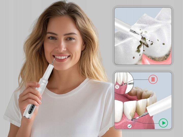 Skaler Ultradźwiękowy Dentystyczny Do Zębów - 4 tryby do usuwania