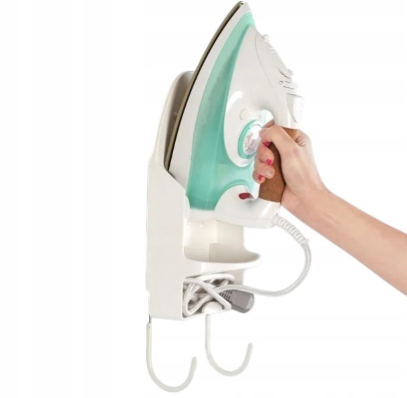 UCHWYT WIESZAK NA ŻELAZKO DESKĘ DO PRASOWANIA PÓŁKA DO SZAFY I NA