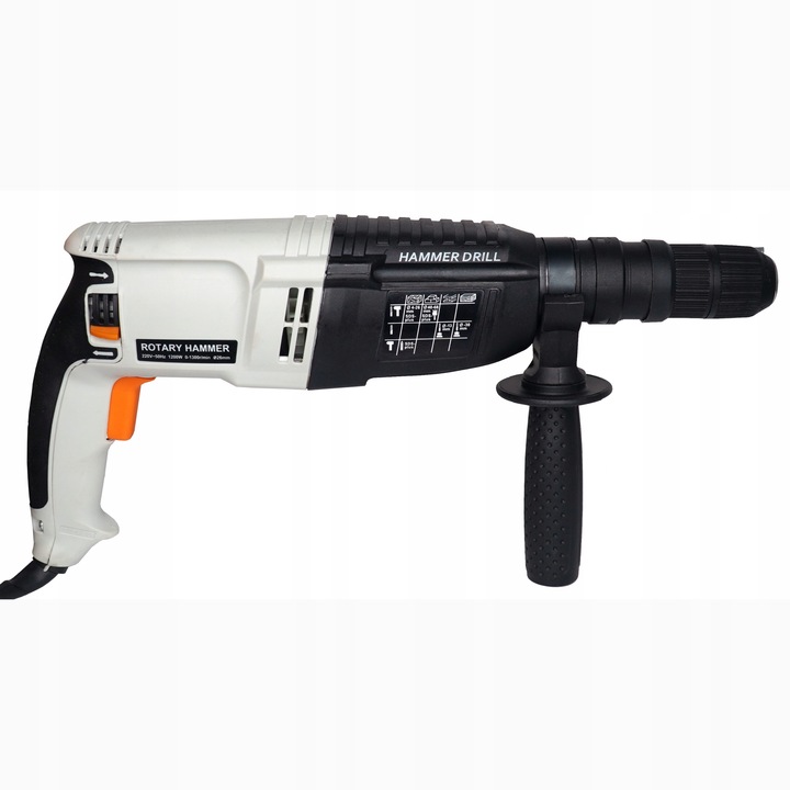 MŁOTOWIERTARKA MŁOT UDAROWY SDS+ 3J MOCNA 5300 BPM WALIZKA SAMOZACISK