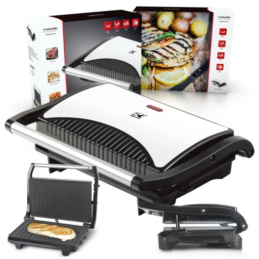 GRILL do kanapek MIĘSA RYBY PANINI OPIEKACZ 700W NON STICK KOMPAKTOWY MOCNY