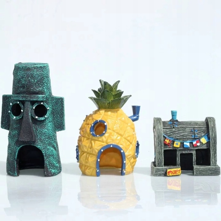 DOMEK DOM SPONGEBOBA ANANAS DEKORACJA DO AKWARIUM SPONGEBOB OZDOBA PREZENT
