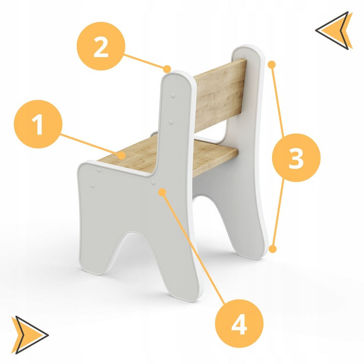 Stolik i krzesełko z szufladą Różne kolory