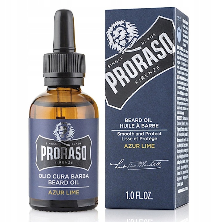 Proraso Azur Lime Beard olejek do brody 30 ml pielęgnujący