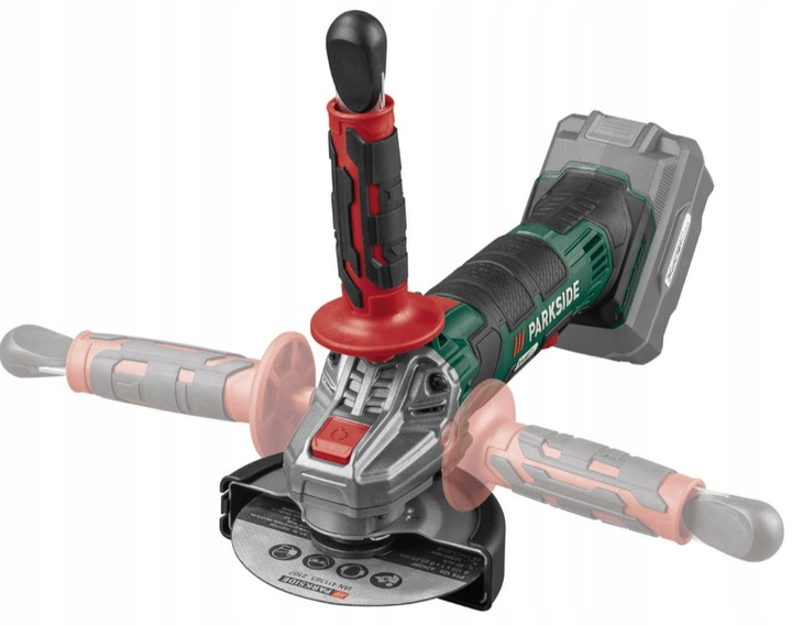 Akumulatorowa szlifierka kątowa Parkside 20V PWSA