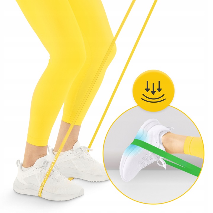 GUMY TAŚMY OPOROWE POWER BAND DO ĆWICZEŃ TRENING FITNESS ZESTAW 5 szt.