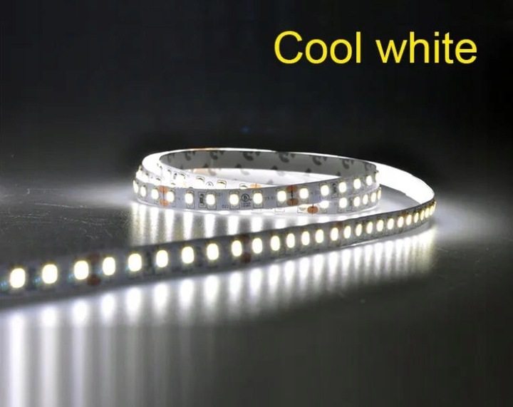 ZESTAW Taśma LED 6500K BIAŁA ZIMNA 5m - TAŚMA+ ZASILACZ+ PILOT+