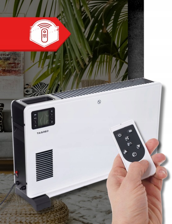 Grzejnik Konwektorowy Turbo Pilot Timer LCD Bardzo Mocny 2300W