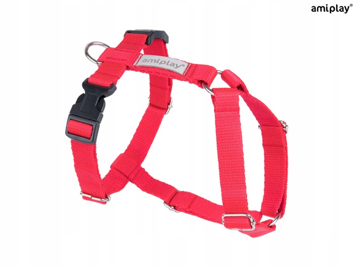 amiplay Szelki regulowane Guard Samba M Czerwone