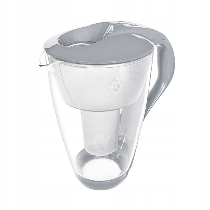 Dzbanek filtrujący szklany Dafi Crystal LED SZARY + 1 filtr Classic