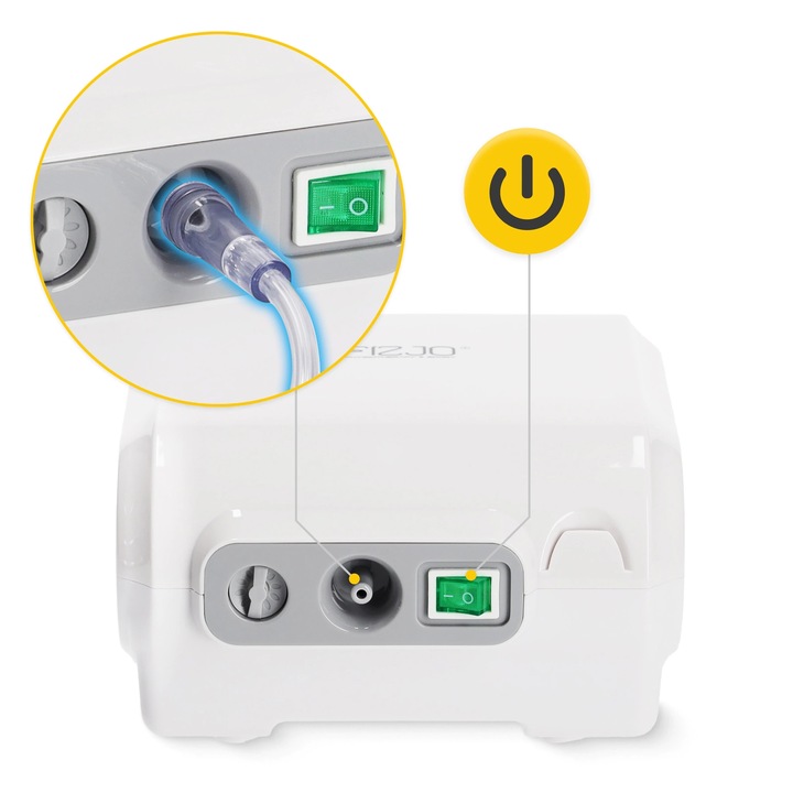 INHALATOR NEBULIZATOR KOMPRESOROWY DLA DOROSŁYCH PRZENOŚNY CICHY STD