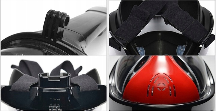 Maska do nurkowania Okulary od snurkowania Pełnotwarzowa z rurką fajką Pro2