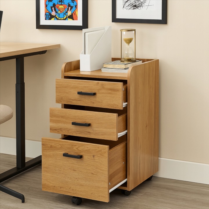 SZAFKA na kółkach STOLIK nocny SZUFLADA olcha REGAŁ do sypialni salonu