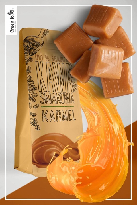 KAWA MIELONA smakowa KARMELOWA karmel toffi deserowa 250 g Green Touch