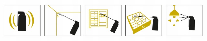 ŚRODEK SPRAY NA MOLE ODZIEŻOWE SPOŻYWCZE MUCHY NO PEST 400ML MOTH