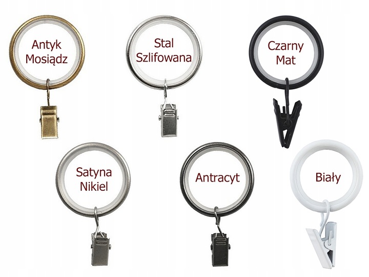 KARNISZ pojedynczy 19mm / 240 cm LUXURY CICHE KÓŁKA wzory 6 KOLORÓW wybór