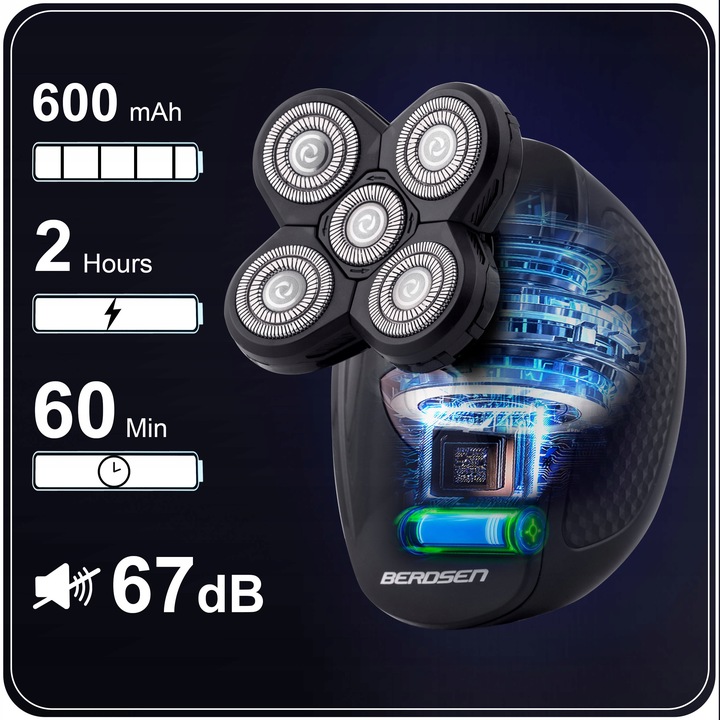 Golarka męska trymer maszynka do golenia do brody włosów głowy 5w1