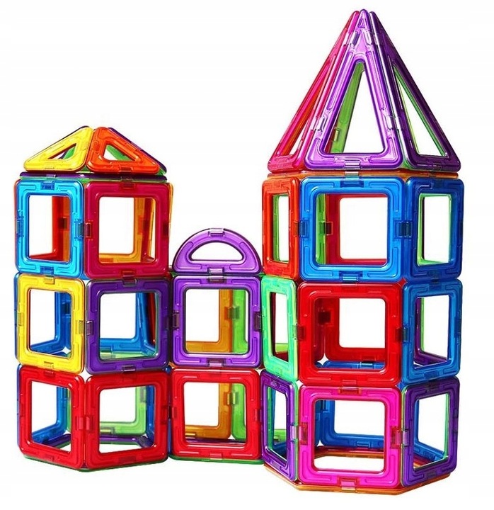 KLOCKI MAGNETYCZNE PANELE KONSTRUKCYJNE 128 EL