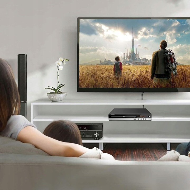 DVD PLAYER Z HDMI AV USB 1080P SYSTEM PAL/NTSC PODWÓJNE WEJŚCIA MIKROFONOWE