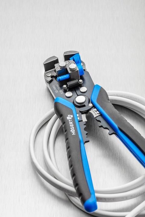 HOGERT Automatyczny ściągacz izolacji 210 mm, 0.05-10.0 mm² HT1P182