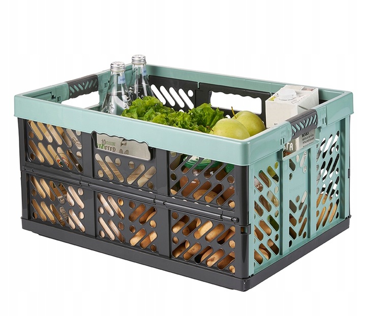 Składany kosz Keeeper BEN 45l z Soft Touch uchwytami grafit udźwig do