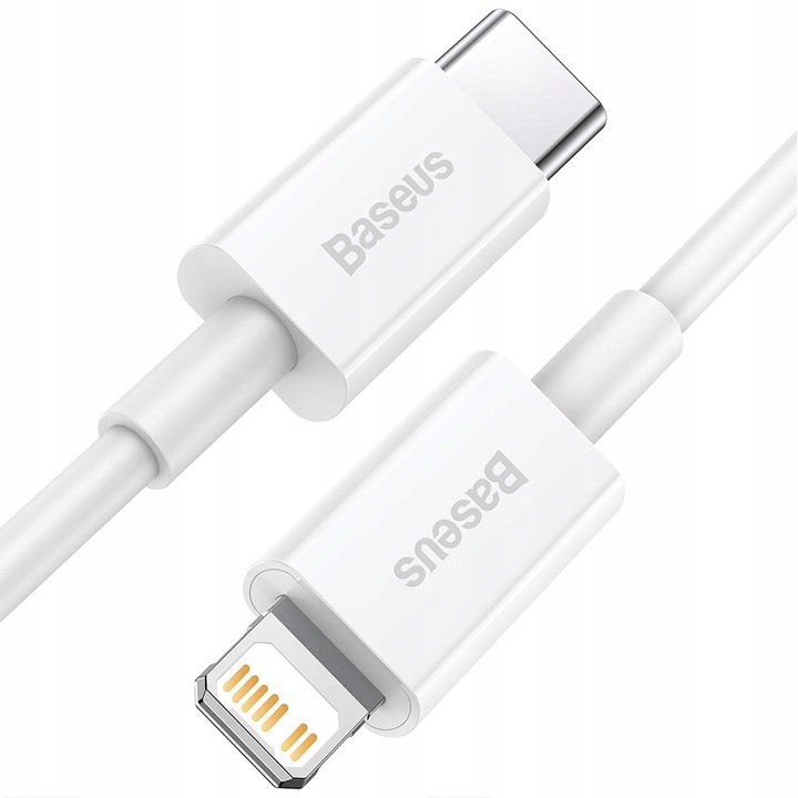 BASEUS KABEL do IPHONE 14 13 12 PRO X XS USB-C - LIGHTNING MOCNY PD 20W 2m