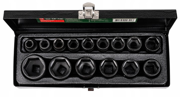 ZESTAW NASADKI UDAROWE NASADOWE DO KLUCZ PNEUMATYCZNY 1/2'' 10-32MM