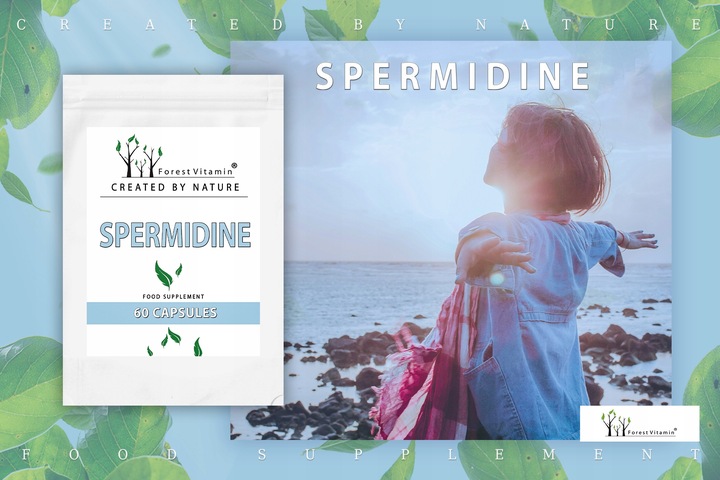 SPERMIDYNA 60 KAPS 10mg MOCNA CZYSTA SPERMIDYNE TRICHLOROWODOREK SPERMIDYNY