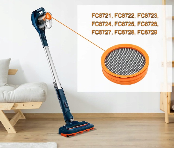 5x FILTR FC8009 FC8081 DO PHILIPS SpeedPro Aqua FC6729 FC6728 FC6727