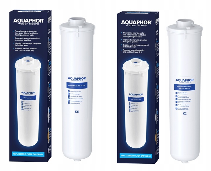 Wkłady filtrujące Aquaphor do Morion K5+K2 - flitr
