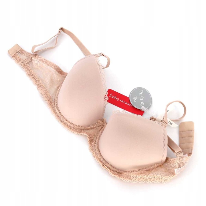 Henderson Biustonosz push up stanik wygodny Julietta 23444 beż 70F