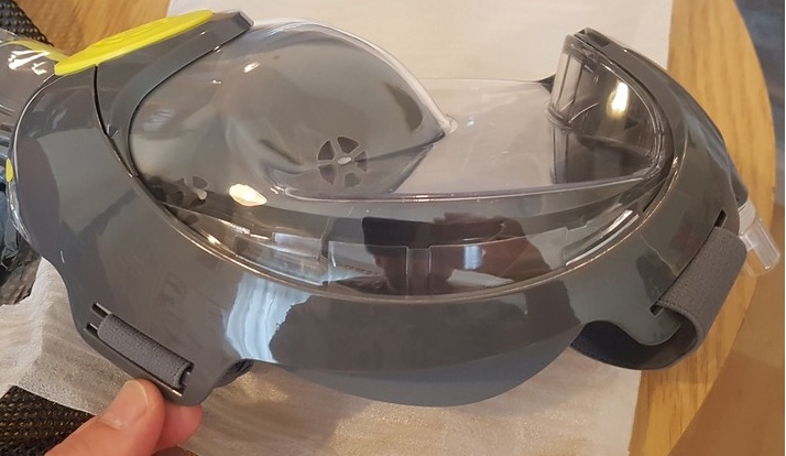 Maska do nurkowania Pełnotwarzowa z rurką fajką Pro5 Okulary od snurkowania