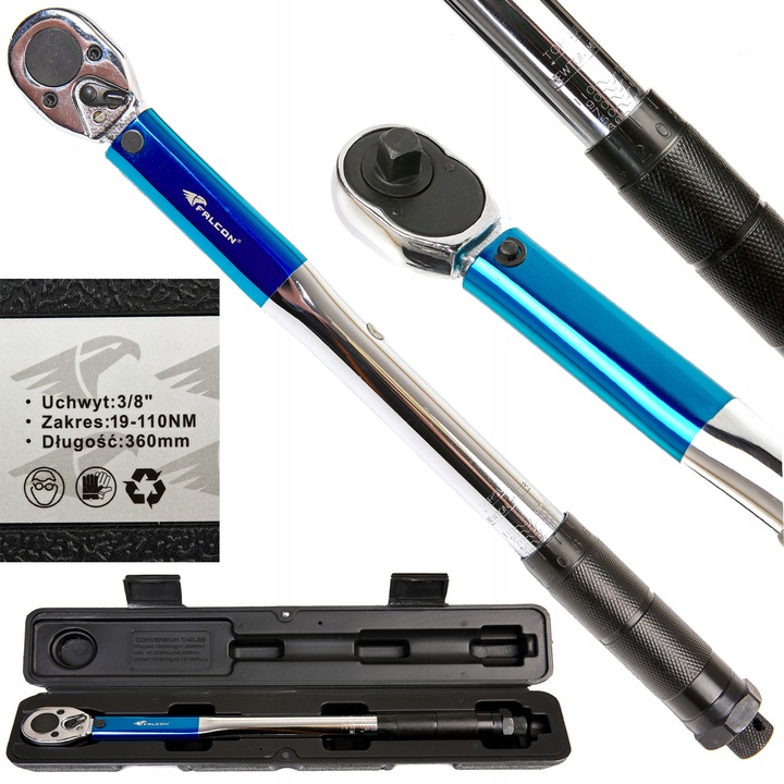 KLUCZ DYNAMOMETRYCZNY 13-108 Nm 3/8"