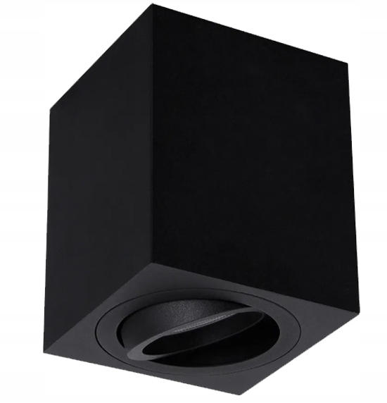 Oprawa Natynkowa Halogenowa Tuba GU10 LED ruchoma sufitowa spot czarna