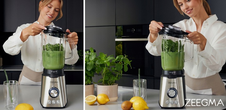 BLENDER KIELICHOWY SZKLANY 1,75L DUŻY sok warzyw owoców koktajli KRUSZY LÓD